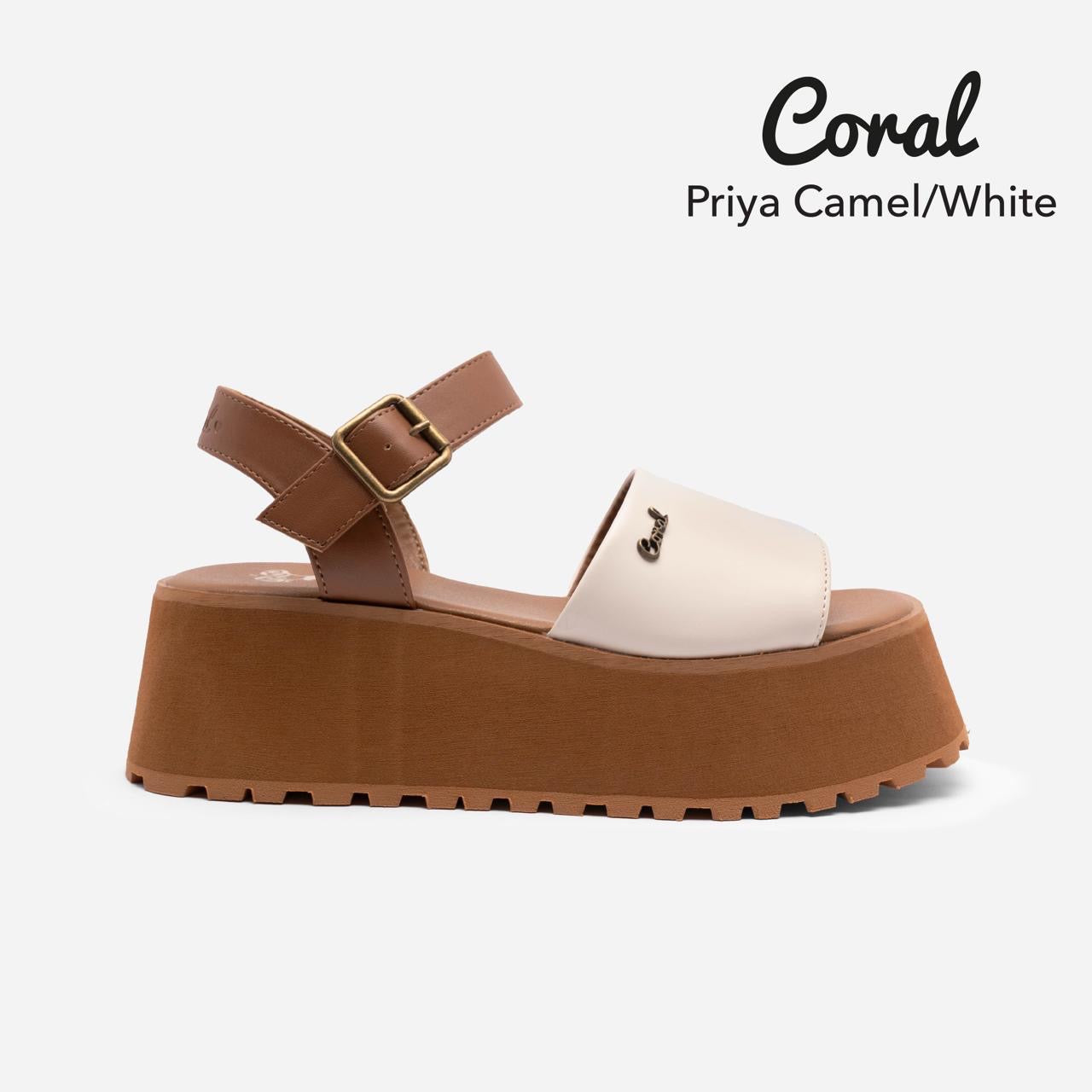 PRIYA CAMEL/WHITE