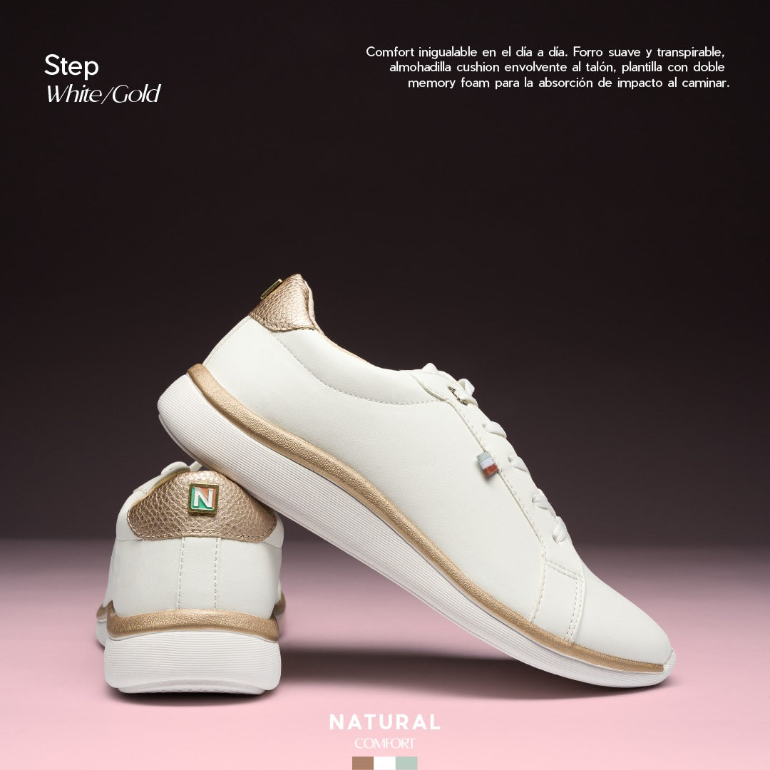 STEP WHITE/GOLD